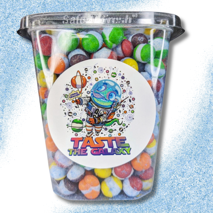 Blue Edible Glitter Freeze Dried Skittles
