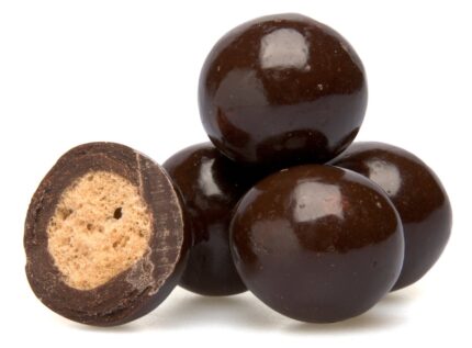 Dark Chocolate Malted Milk Balls.